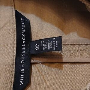Size 8p Tan White house black market casual blazer